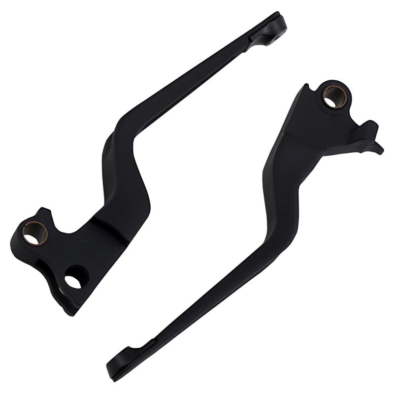 Kuryakyn 6682 Motorcycle Handlebar Accessory: Dillinger Clutch and Brake Trigger Levers for 1996-2017 Harley-Davidson Motorcycles with Cable Clutch, Satin Black, 1 Pair - Image 1
